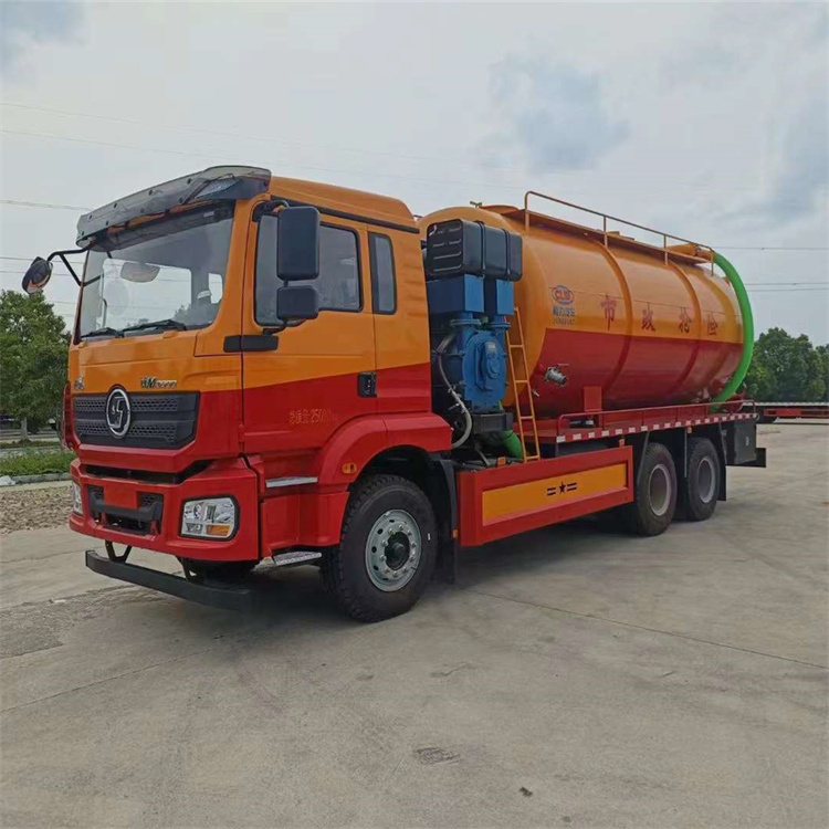 陕汽德龙后八轮清洗吸污车(图3)