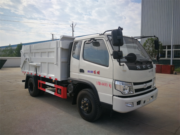时风风顺蓝牌自卸垃圾车(图8)