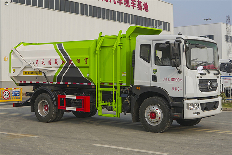 东风D9侧装挂桶垃圾车(图4)