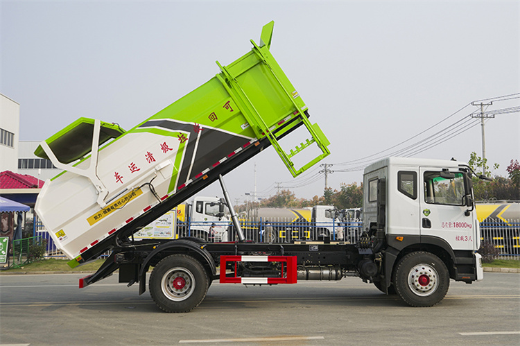 东风D9侧装挂桶垃圾车(图8)