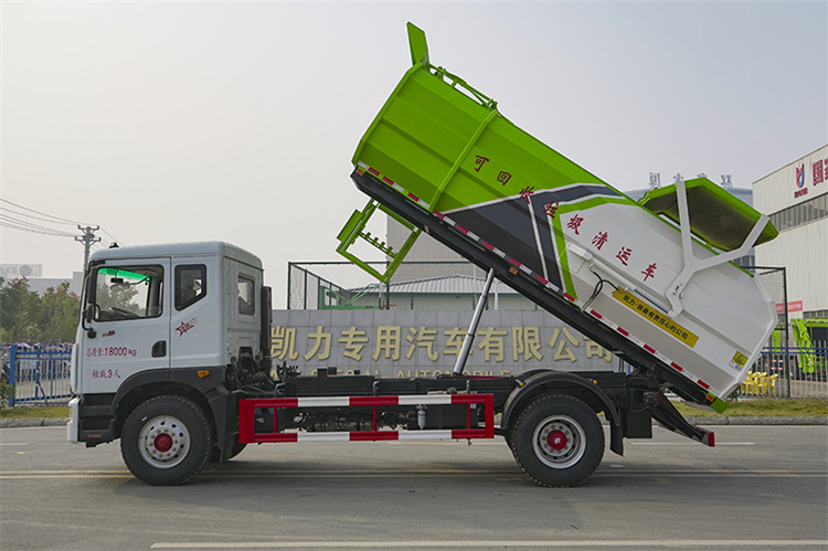 东风D9侧装挂桶垃圾车(图11)